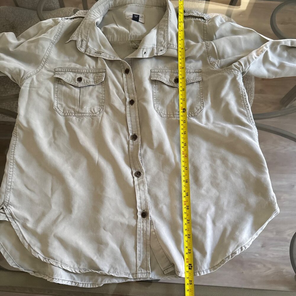 Universal Thread Womens Beige Button-Up Shirt Siz… - image 7